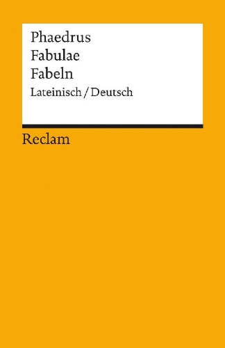 Buchcover und Innenansicht für das Buch: Fabulae / Fabeln. Lateinisch/Deutsch