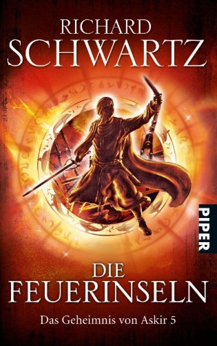 Buchcover und Innenansicht für das Buch: Die Feuerinseln