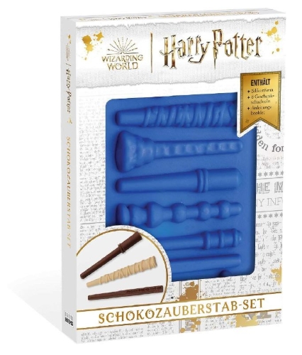 Buchcover und Innenansicht für das Buch: Harry Potter: Make Your Own Chocolate Wands