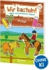 Buchcover und Innenansicht für das Buch: Wir basteln! - Malen, Ausschneiden, Kleben - Ponys