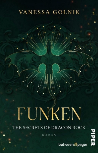 Buchcover und Innenansicht für das Buch: Funken - The Secrets of Dracon Rock