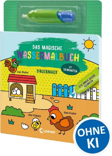 Buchcover und Innenansicht für das Buch: Mes Premiers Dessins Magiques - La Ferme
