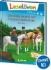 Buchcover und Innenansicht für das Buch: Leselöwen 2. Klasse - Der erste Ausritt auf Ponyhof Apfelblüte