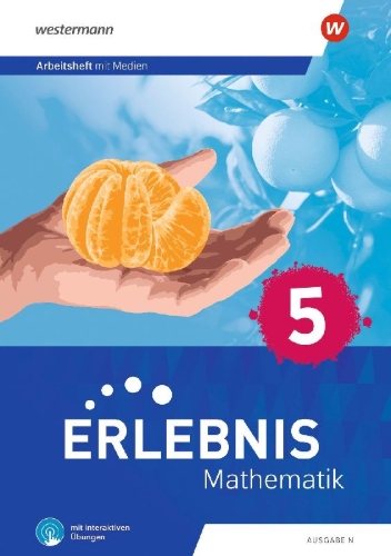 Buchcover und Innenansicht für das Buch: Erlebnis Mathematik - Ausgabe N. Arbeitsheft 5 mit interaktiven Übungen