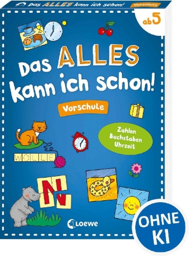 Buchcover und Innenansicht für das Buch: Das alles kann ich schon! - Vorschule