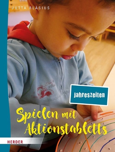 Buchcover und Innenansicht für das Buch: Spielen mit Aktionstabletts: Jahreszeiten