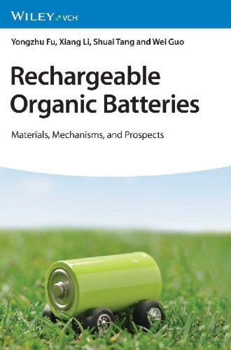 Buchcover und Innenansicht für das Buch: Rechargeable Organic Batteries