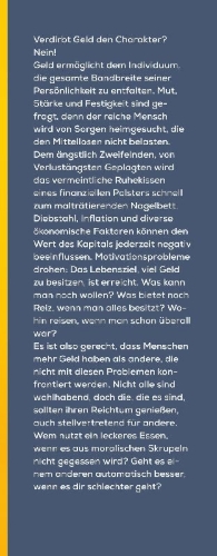 Buchcover und Innenansicht für das Buch: Wie Dirk B. lernte, den Kapitalismus zu lieben