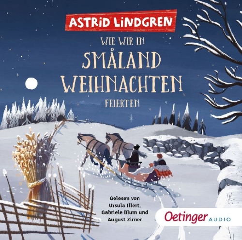 Buchcover und Innenansicht für das Buch: En jul i Småland för länge sen