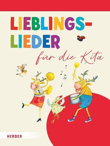 Buchcover und Innenansicht für das Buch: Lieblingslieder für die Kita