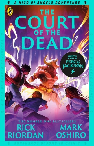 Buchcover und Innenansicht für das Buch: From the World of Percy Jackson: The Court of the Dead (The Nico Di Angelo Adventures)