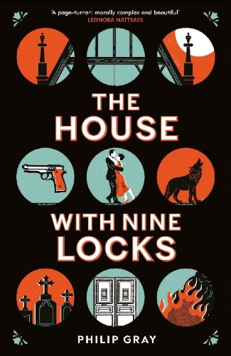 Buchcover und Innenansicht für das Buch: The House with Nine Locks