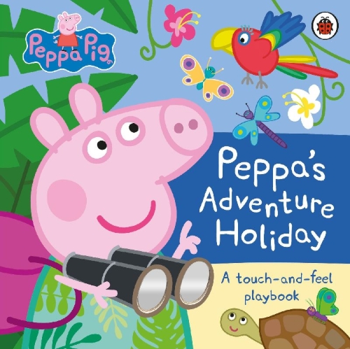 Buchcover und Innenansicht für das Buch: Peppa Pig: Peppa's Adventure Holiday