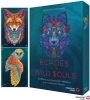 Buchcover und Innenansicht für das Buch: Echoes of the Wild Souls - Krafttiere aus den slawischen Wäldern und nordischen Weiten (Orakelkarten - Krafttierkarten)