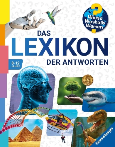 Buchcover und Innenansicht für das Buch: Wieso? Weshalb? Warum? - Das Lexikon der Antworten