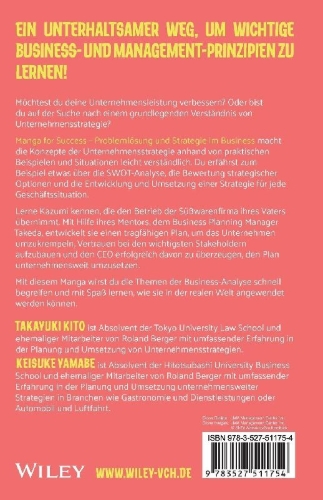 Buchcover und Innenansicht für das Buch: Manga for Success - Problemlösung und Strategie im Business