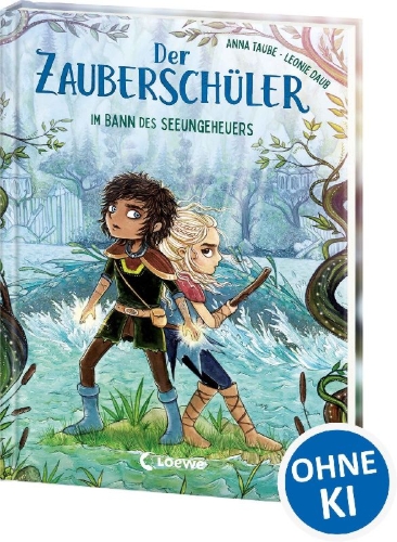 Buchcover und Innenansicht für das Buch: Der Zauberschüler (Band 2) - Im Bann des Seeungeheuers