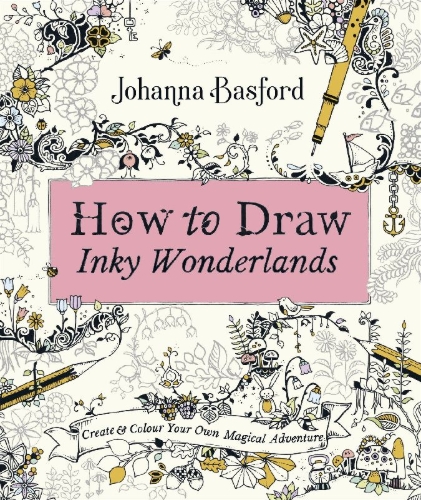Buchcover und Innenansicht für das Buch: How to Draw Inky Wonderlands