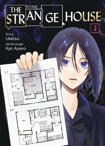Buchcover und Innenansicht für das Buch: The Strange House 01
