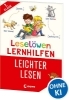 Buchcover und Innenansicht für das Buch: Leselöwen Lernhilfen - Leichter lesen - 1. Klasse