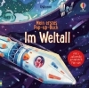 Buchcover und Innenansicht für das Buch: Mein erstes Pop-up-Buch: Im Weltall