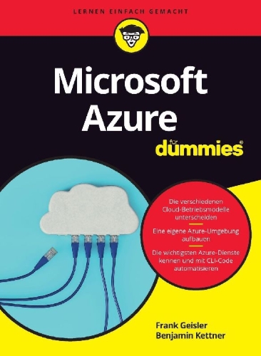 Buchcover und Innenansicht für das Buch: Microsoft Azure für Dummies