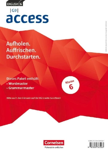 Buchcover und Innenansicht für das Buch: English G Access - G9 - Band 2: 6. Schuljahr - Wordmaster und Grammarmaster (Im Paket)