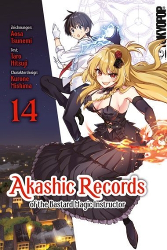 Buchcover und Innenansicht für das Buch: Akashic Records of the Bastard Magic Instructor 14