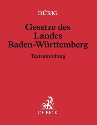 Buchcover und Innenansicht für das Buch: Gesetze des Landes Baden-Württemberg (mit Fortsetzungsnotierung). Inkl. 160. Ergänzungslieferung