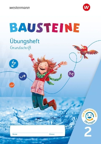 Buchcover und Innenansicht für das Buch: BAUSTEINE Sprachbuch und Spracharbeitshefte 2. Übungsheft 2 Grundschrift mit interaktiven Übungen
