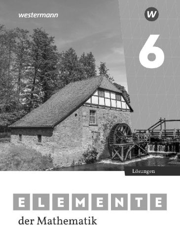 Buchcover und Innenansicht für das Buch: Elemente der Mathematik SI. Lösungen 6. Für Nordrhein-Westfalen