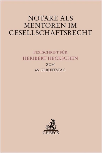 Buchcover und Innenansicht für das Buch: Notare als Mentoren im Gesellschaftsrecht
