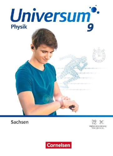 Buchcover und Innenansicht für das Buch: Universum Physik - Gymnasium Sachsen - 9. Schuljahr