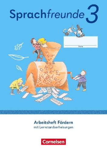 Buchcover und Innenansicht für das Buch: Sprachfreunde 3. Schuljahr. Arbeitsheft Fördern - Östliche Bundesländer und Berlin