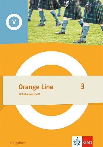 Buchcover und Innenansicht für das Buch: Orange Line 3 Grundkurs. Vokabellernheft Klasse 7