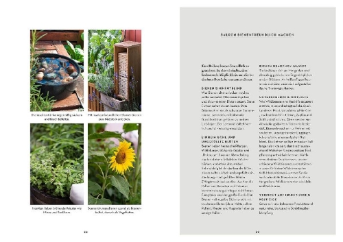 Buchcover und Innenansicht für das Buch: Selbstversorgung aus dem Balkon-Hochbeet