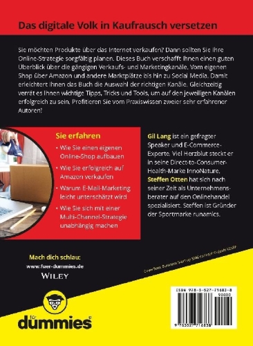 Buchcover und Innenansicht für das Buch: Erfolgreicher Online-Handel für Dummies
