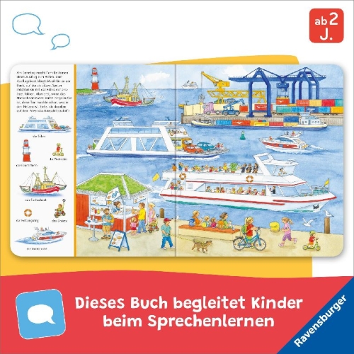 Buchcover und Innenansicht für das Buch: Mein großes Sachen suchen: Viele, viele Fahrzeuge