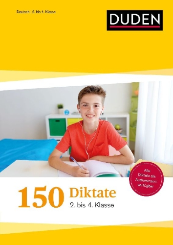 Buchcover und Innenansicht für das Buch: 150 Diktate 2. bis 4. Klasse: Regeln und Texte zum Üben