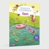 Buchcover und Innenansicht für das Buch: Mein buntes Stickerbuch: Feen