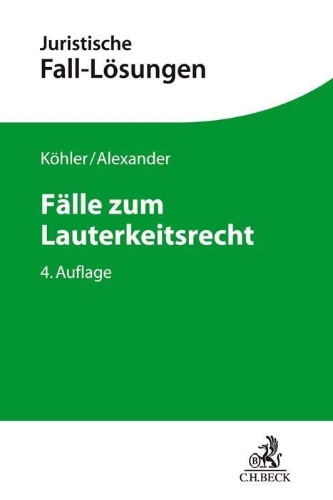 Buchcover und Innenansicht für das Buch: Fälle zum Lauterkeitsrecht