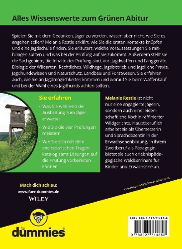 Buchcover und Innenansicht für das Buch: Die erfolgreiche Jägerprüfung für Dummies