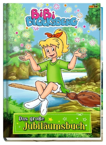 Buchcover und Innenansicht für das Buch: Bibi Blocksberg: Das große Jubiläumsbuch