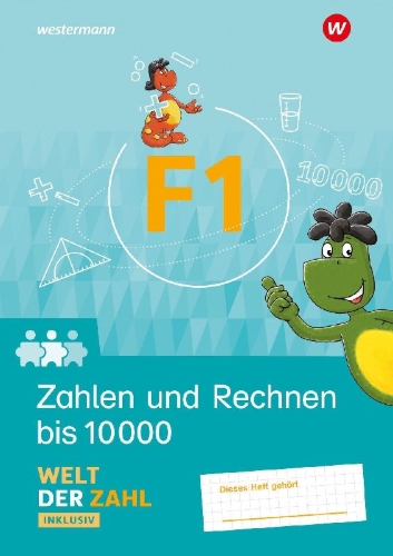 Buchcover und Innenansicht für das Buch: Welt der Zahl Inklusiv. Inklusionsheft F1