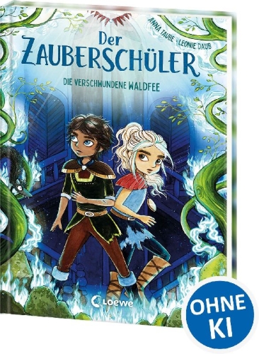 Buchcover und Innenansicht für das Buch: Der Zauberschüler (Band 7) - Die verschwundene Waldfee