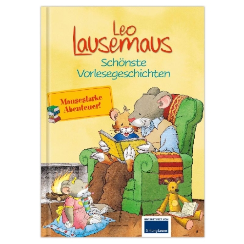 Buchcover und Innenansicht für das Buch: Leo Lausemaus - Schönste Vorlesegeschichten