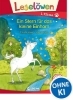 Buchcover und Innenansicht für das Buch: Leselöwen 1. Klasse - Ein Stern für das kleine Einhorn