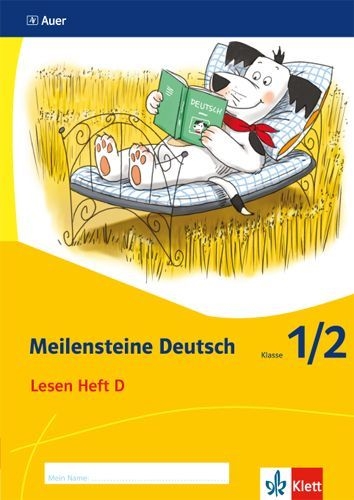 Buchcover und Innenansicht für das Buch: Meilensteine Deutsch. Lesestrategien. Heft 4 Klasse 1/2. Ausgabe ab 2017