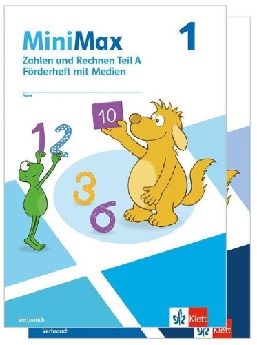 Buchcover und Innenansicht für das Buch: MiniMax 1. Paket Förderhefte mit Medien (Zahlen und Rechnen A & B) Klasse 1