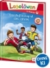 Buchcover und Innenansicht für das Buch: Leselöwen 1. Klasse - Das Fußballspiel des Jahres